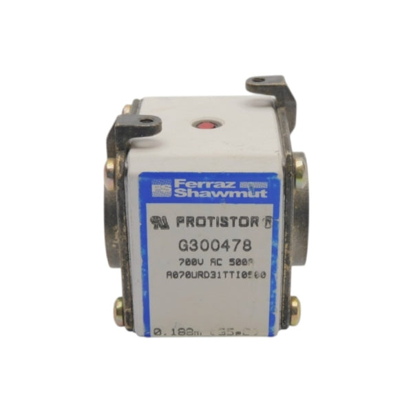FERRAZ SHAWMUT A070URD31TTI0500 G300478 700VAC 500A (AS PICTURED) NSNP