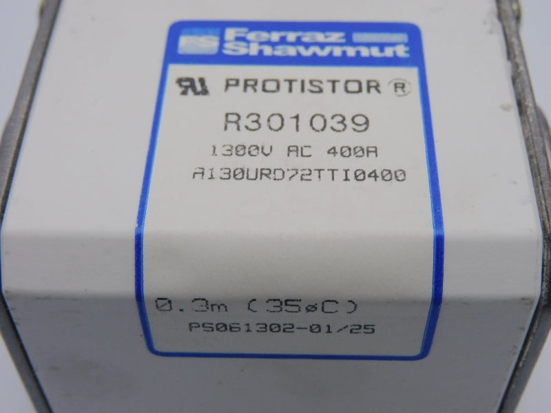 FERRAZ SHAWMUT A130URD72TTI0400 R301039 1300VAC 400A (AS PICTURED) NSNP