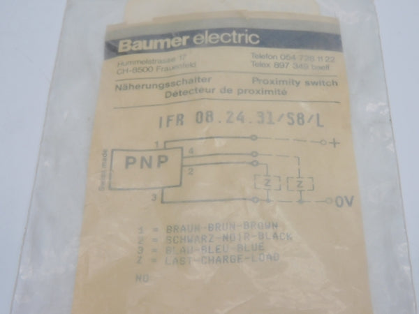 BAUMER ELECTRIC IFR08.24.31/S8/L NSMP