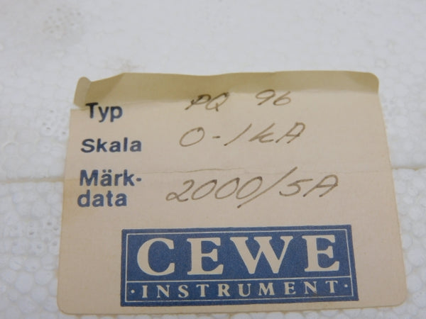 CEWE INSTRUMENT PQ96 5A NSMP