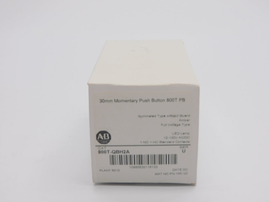 ALLEN BRADLEY 800T-QBH2A SER. U (WH) NSFS