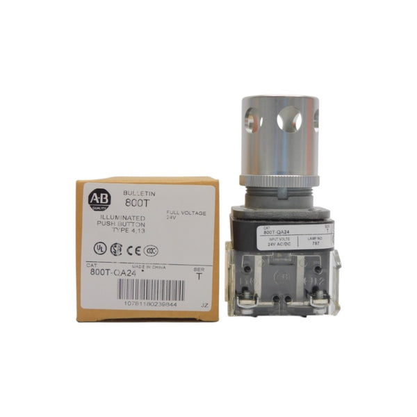 ALLEN BRADLEY 800T-QA24 SER. T 24V (BR/WH) NSMP
