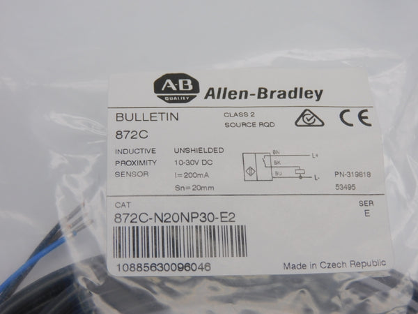 ALLEN BRADLEY 872C-N20NP30-E2 SER. E 10-30VDC NSMP