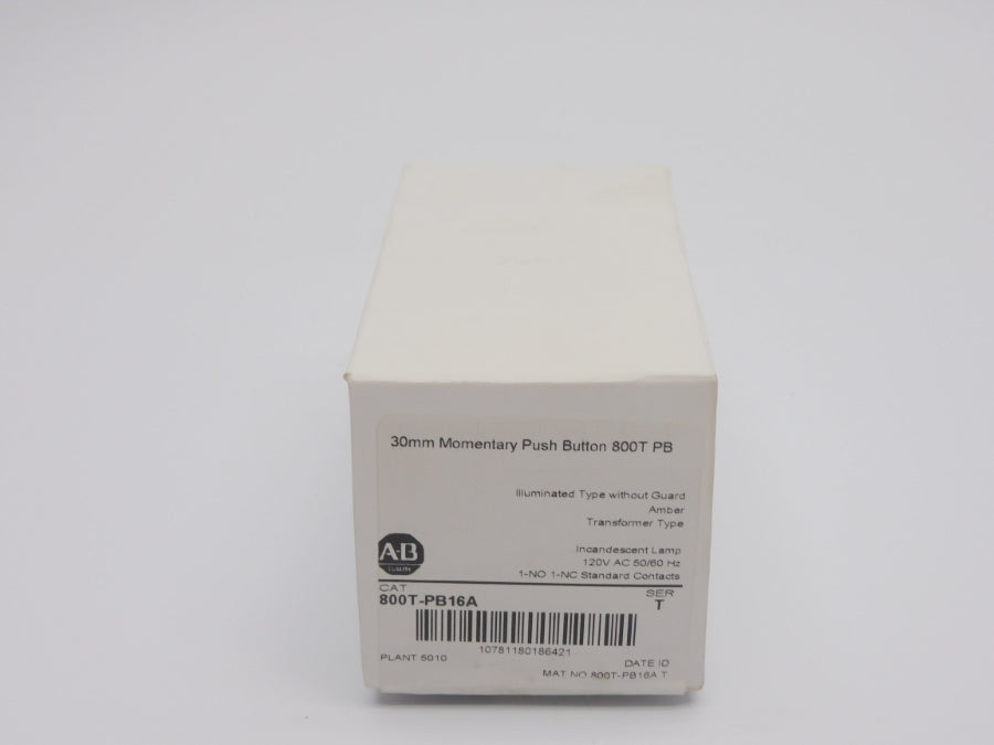 ALLEN BRADLEY 800T-PB16A SER. T 120VAC (WH) NSFS