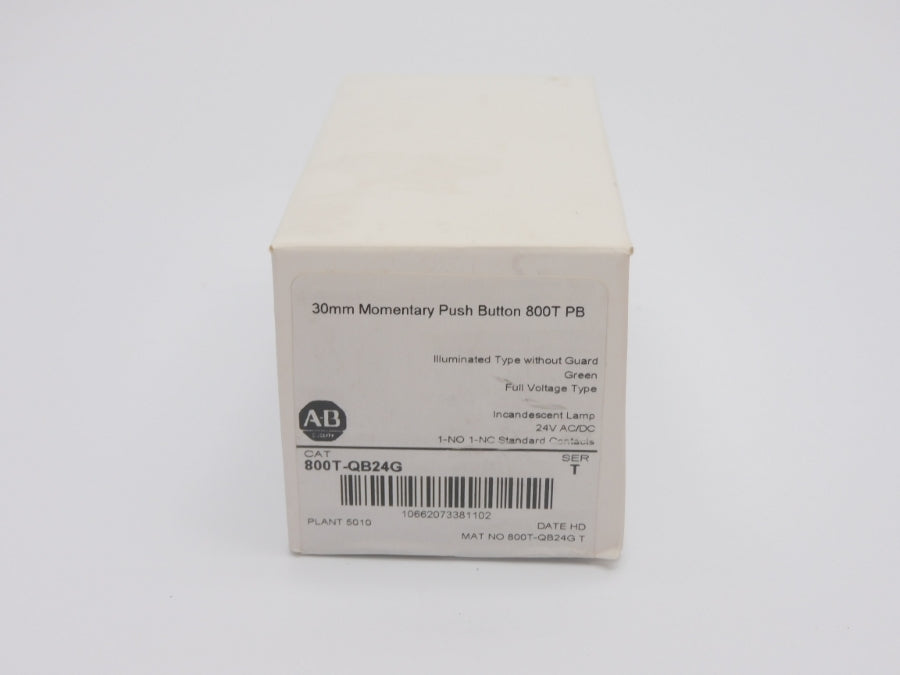 ALLEN BRADLEY 800T-QB24G SER. T 24VAC/DC (WH) NSFS