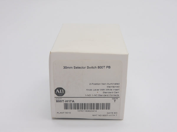 ALLEN BRADLEY 800T-H17A SER. T (WH) NSFS