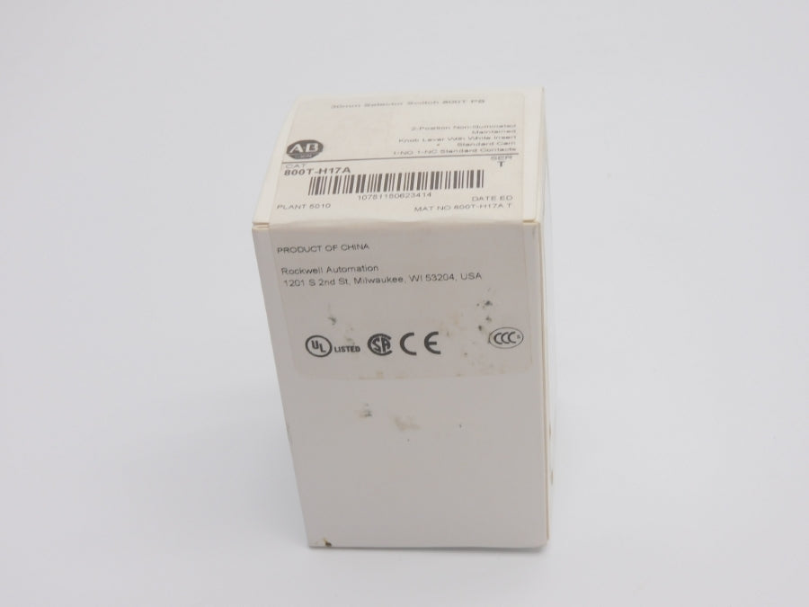 ALLEN BRADLEY 800T-H17A SER. T (WH) NSFS