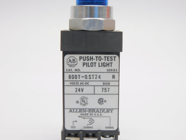 ALLEN BRADLEY 800T-QST24B SER. N 24V (WH) NSMP