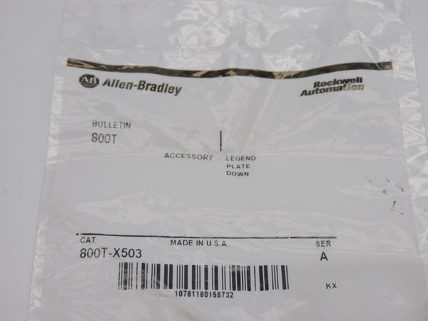 ALLEN BRADLEY 800T-X503 SER. A NSMP