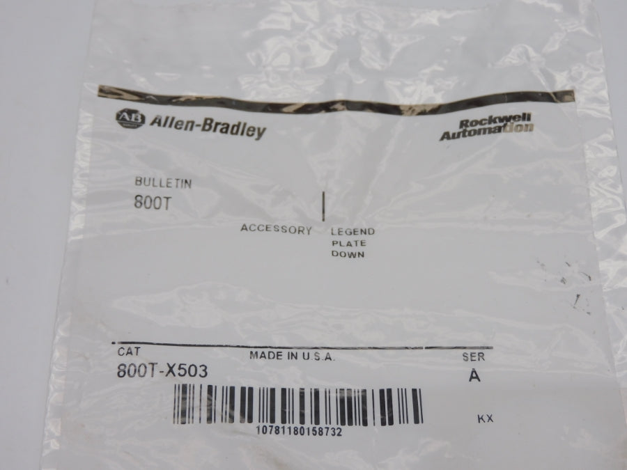 ALLEN BRADLEY 800T-X503 SER. A NSMP