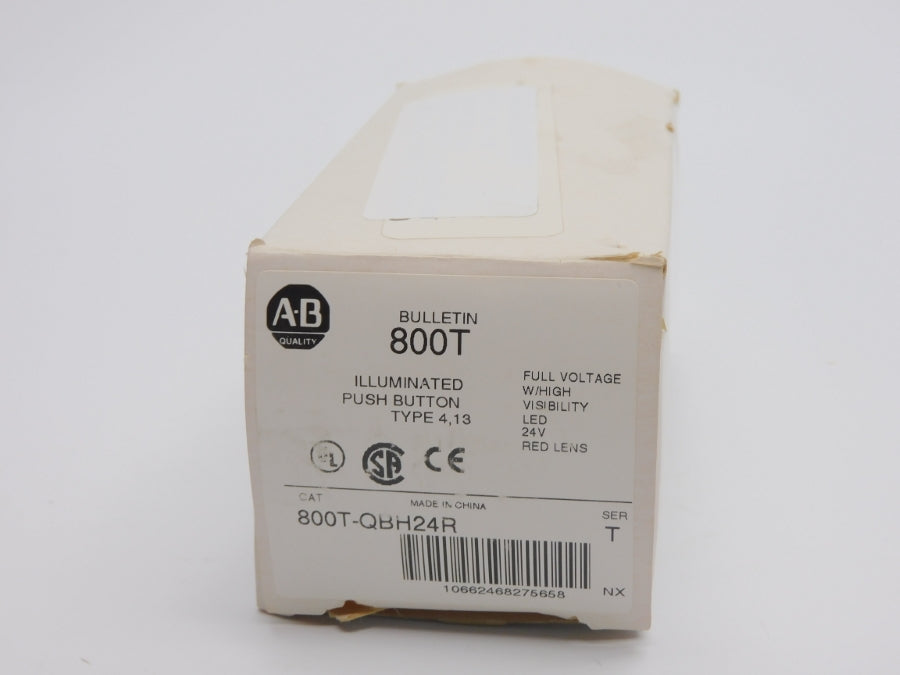 ALLEN BRADLEY 800T-QBH24R SER. T 24VAC/DC (WH) NSMP
