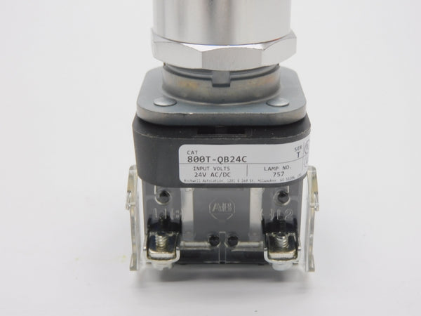 ALLEN BRADLEY 800T-QB24C SER. T 24VAC/DC (WH) NSMP