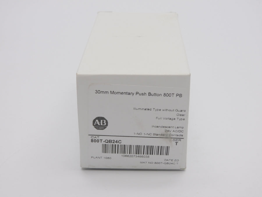 ALLEN BRADLEY 800T-QB24C SER. T 24VAC/DC (WH) NSMP