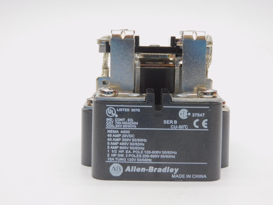 ALLEN BRADLEY 700-HG42A24 SER. B 24V 40A (WH) NSMP