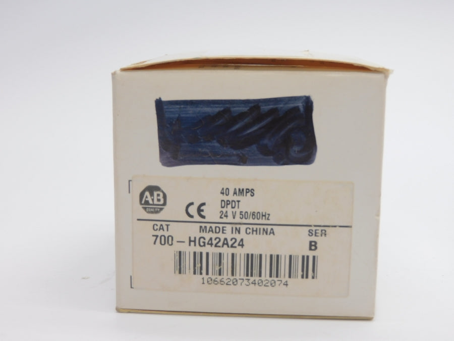 ALLEN BRADLEY 700-HG42A24 SER. B 24V 40A (WH) NSMP