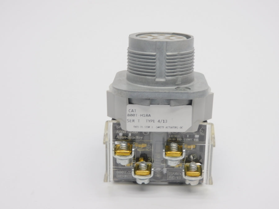 ALLEN BRADLEY 800T-H18A SER. T (WH) (AS IS) NSMP