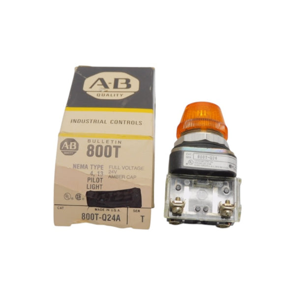 ALLEN BRADLEY 800T-Q24A SER. T 24V (BK/YL) NSMP