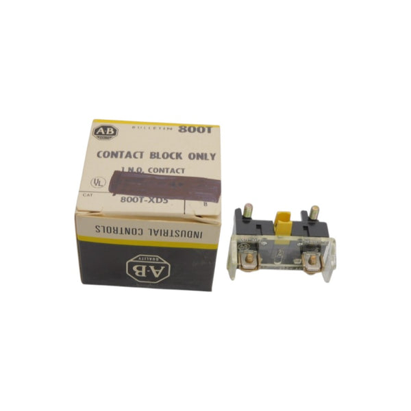 ALLEN BRADLEY 800T-XD5 SER. B 600VAC (BK/YL) NSMP