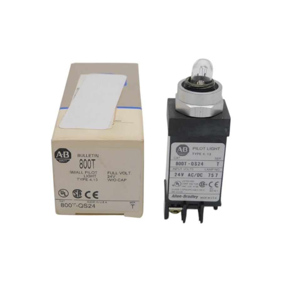 ALLEN BRADLEY 800T-QS24 SER. T 24V (GY/BL) NSMP