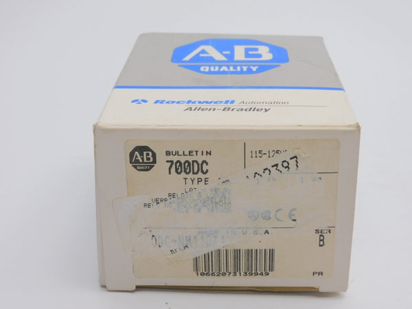 ALLEN BRADLEY 700DC-NM110Z1 SER. B 115-125VDC (GY/BL) NSMP