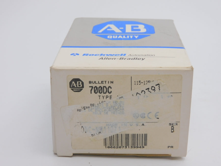 ALLEN BRADLEY 700DC-NM110Z1 SER. B 115-125VDC (GY/BL) NSMP