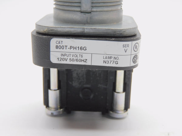 ALLEN BRADLEY 800T-PH16G SER. V 120V (AS IS) (WH) NSMP