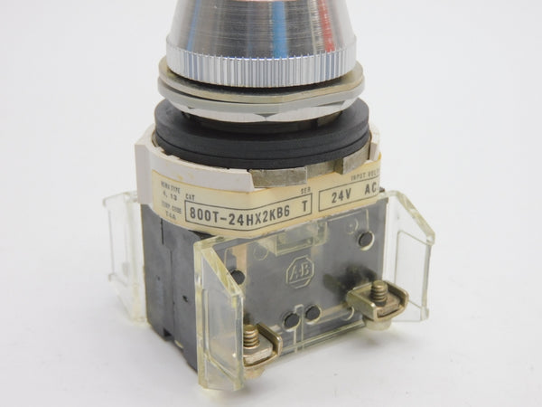 ALLEN BRADLEY 800T-24HX2KB6 SER. T 24VAC/DC NSNP