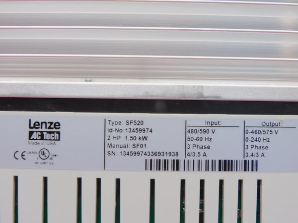 LENZE SF520 480/590V 4/3.5A NSMP