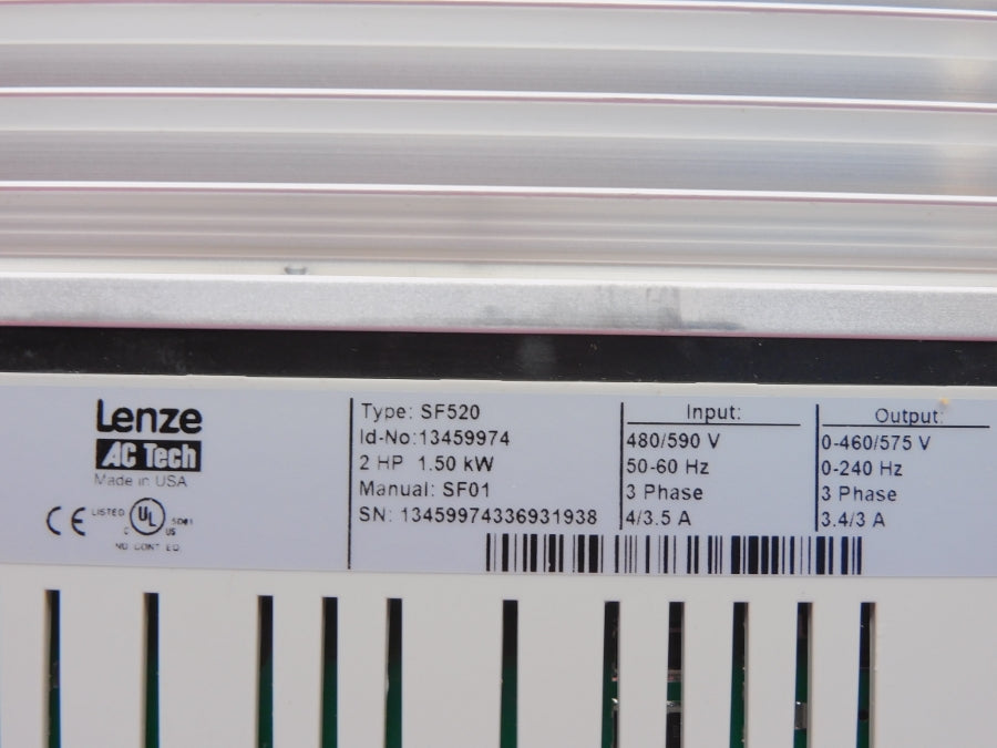 LENZE SF520 480/590V 4/3.5A NSMP