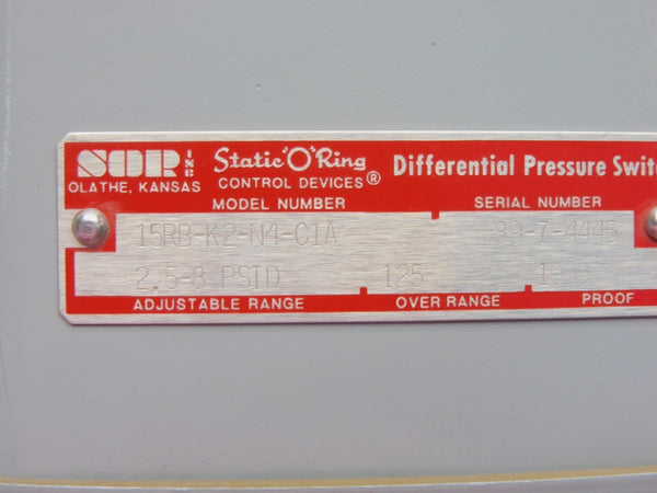 SOR 15RB-K2-N4-C1A 2.5-8PSI NSNP