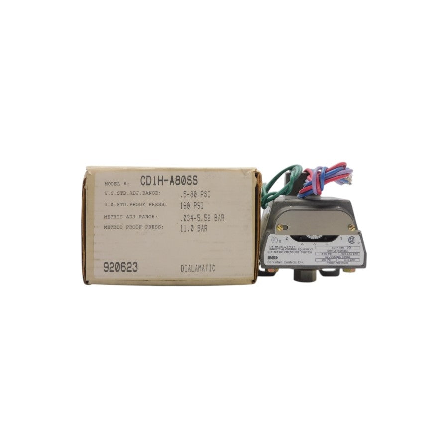 IMO BARKSDALE CD1H-A80SS .5-80PSI NSMP