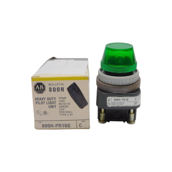 ALLEN BRADLEY 800H-PR16G SER. C 120V (BK/YL) NSMP