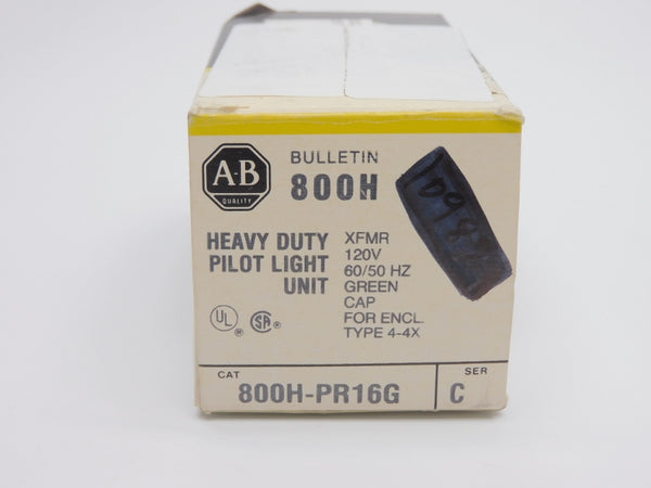 ALLEN BRADLEY 800H-PR16G SER. C 120V (BK/YL) NSMP