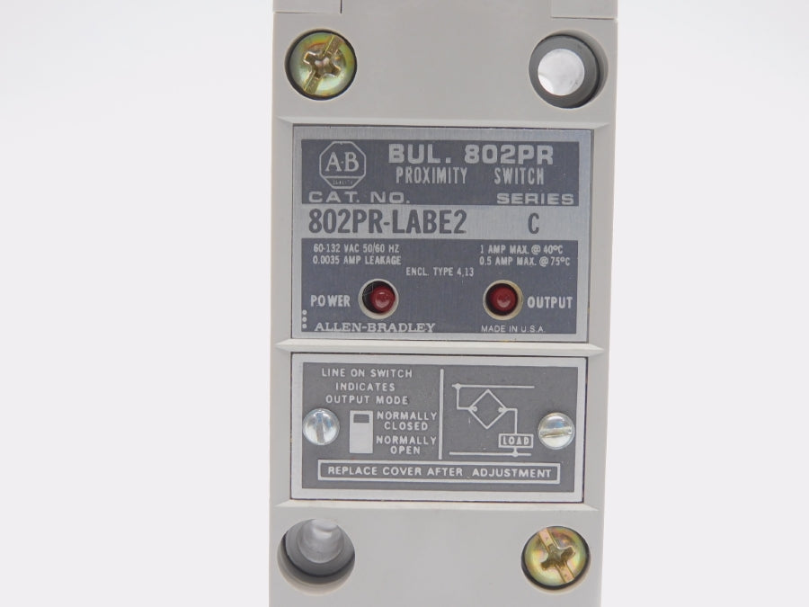 ALLEN BRADLEY 802PR-LABE2 SER. C 60-132VAC 1A (WH) NSMP