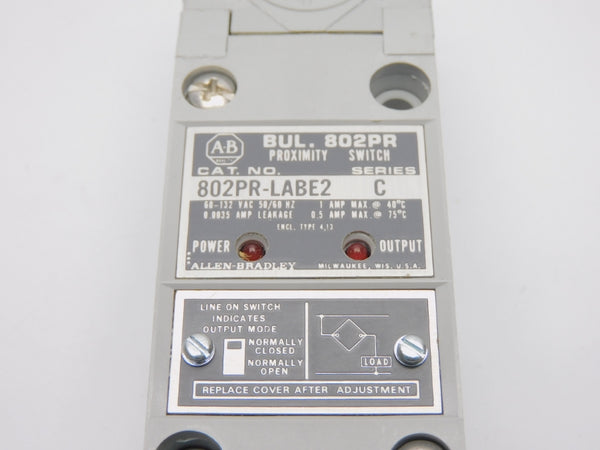 ALLEN BRADLEY 802PR-LABE2 SER. C 60-132VAC 1A (BK/YL) NSMP