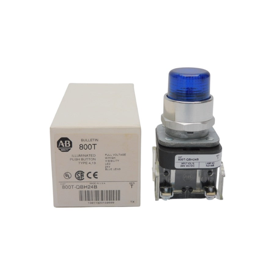 ALLEN BRADLEY 800T-QBH24B SER. T 24V (WH) NSMP