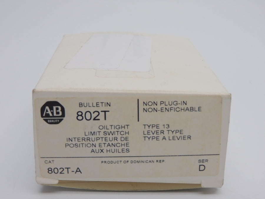 ALLEN BRADLEY 802T-A SER. D (AS IS) (WH) NSMP