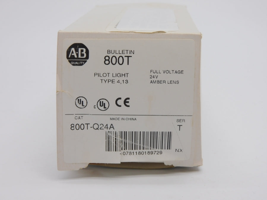 ALLEN BRADLEY 800T-Q24A SER. T 24V (AS IS) (WH) NSMP