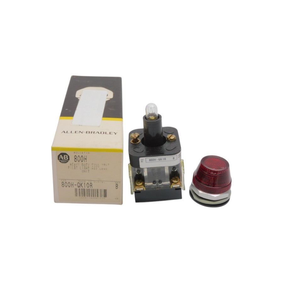 ALLEN BRADLEY 800H-QK10R SER. B 120V (BK/YL) NSMP