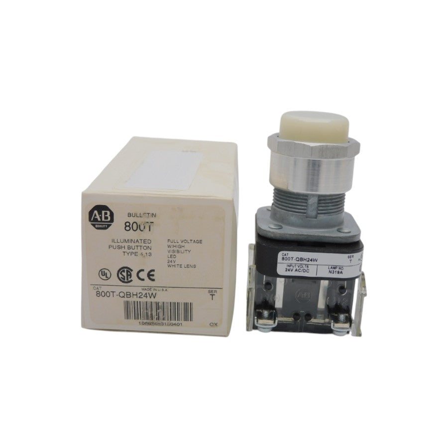 ALLEN BRADLEY 800T-QBH24W SER. T 24V (WH) NSMP