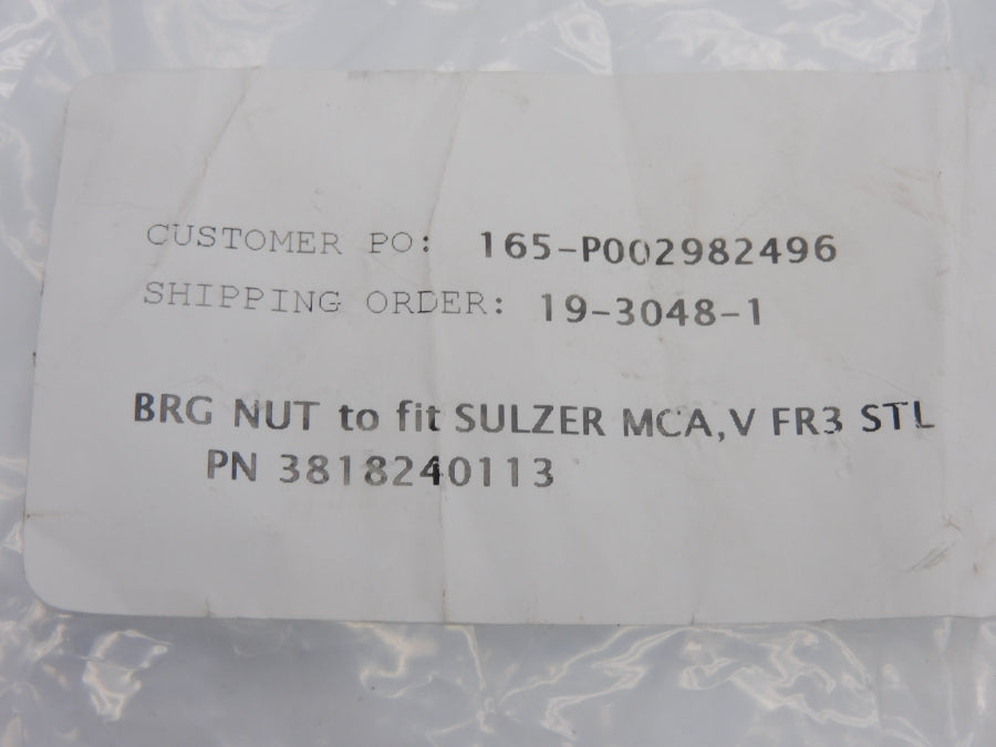 BEARING NUT 3818240113 NSNP