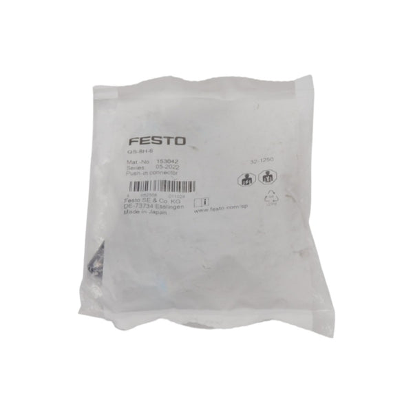 FESTO QS-8H-6 153042 (PKG OF 10) NSMP