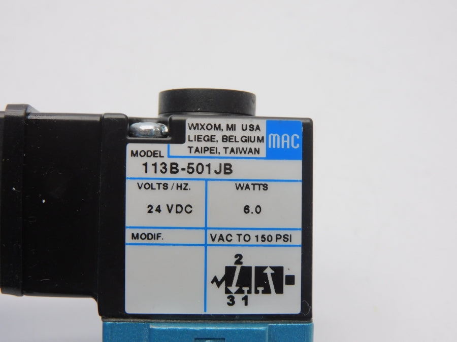 MAC 113B-501JB 24VDC 150PSI NSNP