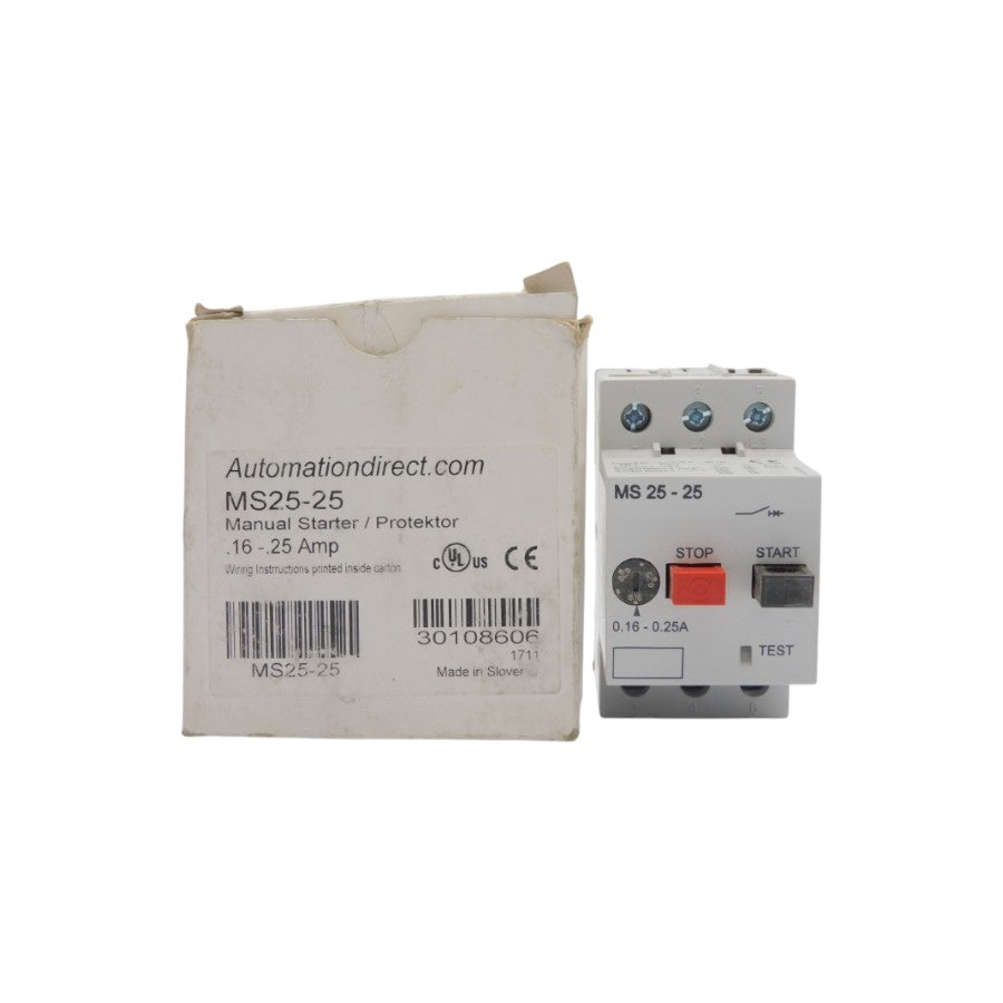 AUTOMATION DIRECT MS25-25 690V .16-.25A NSMP