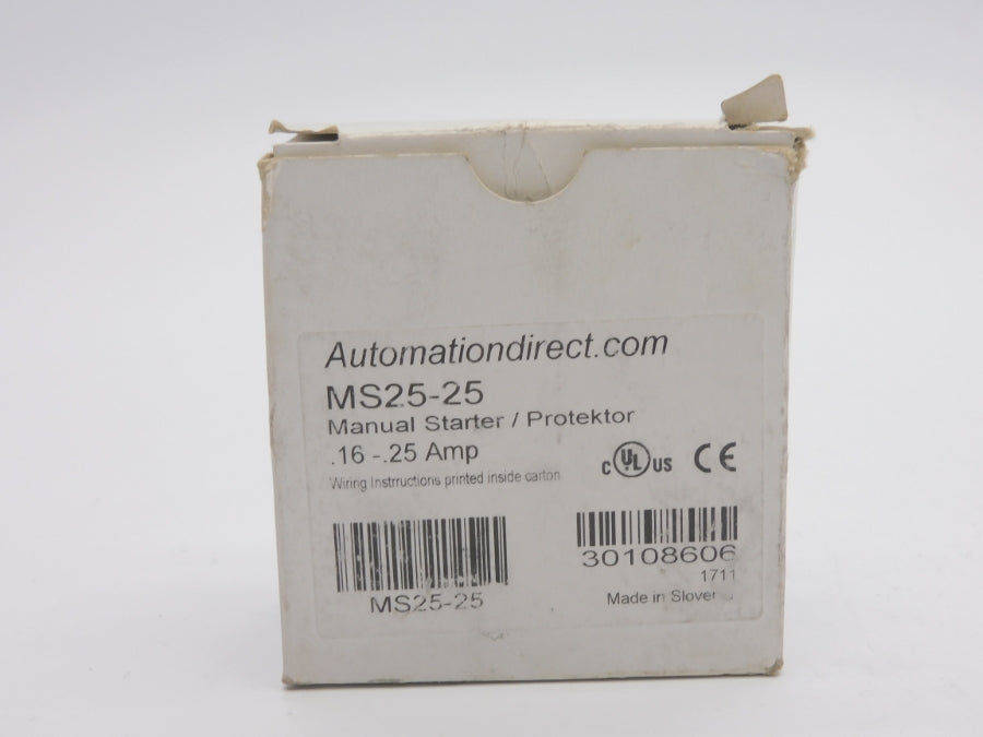 AUTOMATION DIRECT MS25-25 690V .16-.25A NSMP