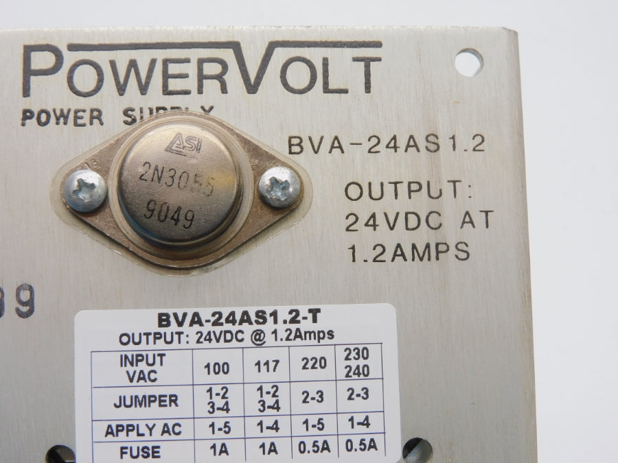 POWERVOLT BVA-24AS1.2 24VDC 1.2A UNMP