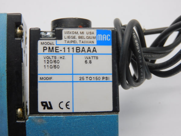 MAC 912B-PM-111BA 110/120V 25-150PSI NSNP