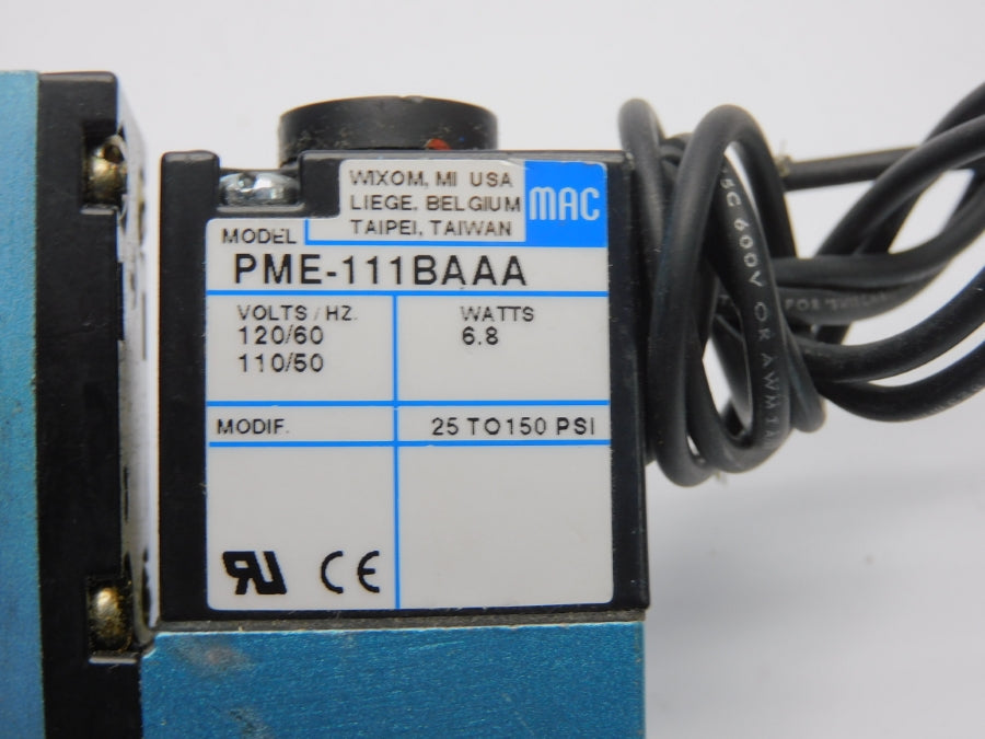 MAC 912B-PM-111BA 110/120V 25-150PSI NSNP