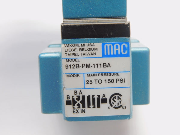 MAC 912B-PM-111BA 110/120V 25-150PSI NSNP