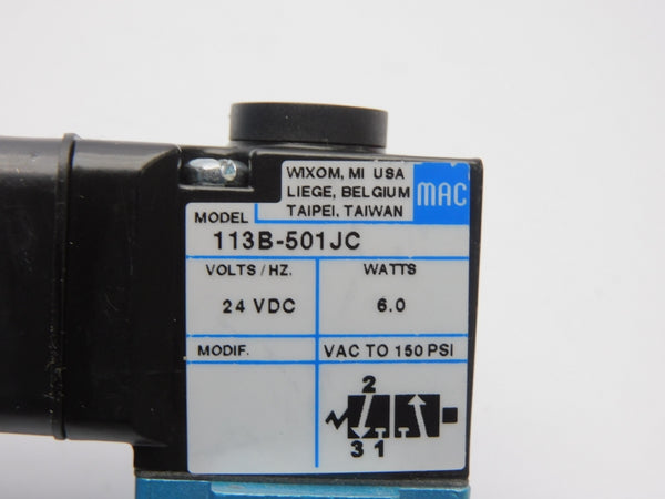 MAC 113B-501JC 24VDC 150PSI NSMP